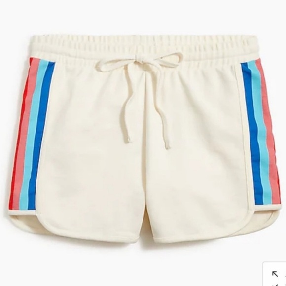 NWOT J. CREW FACTORY Retro Striped Beachy Crewneck Sweater and Shorts Set - Picture 5 of 15